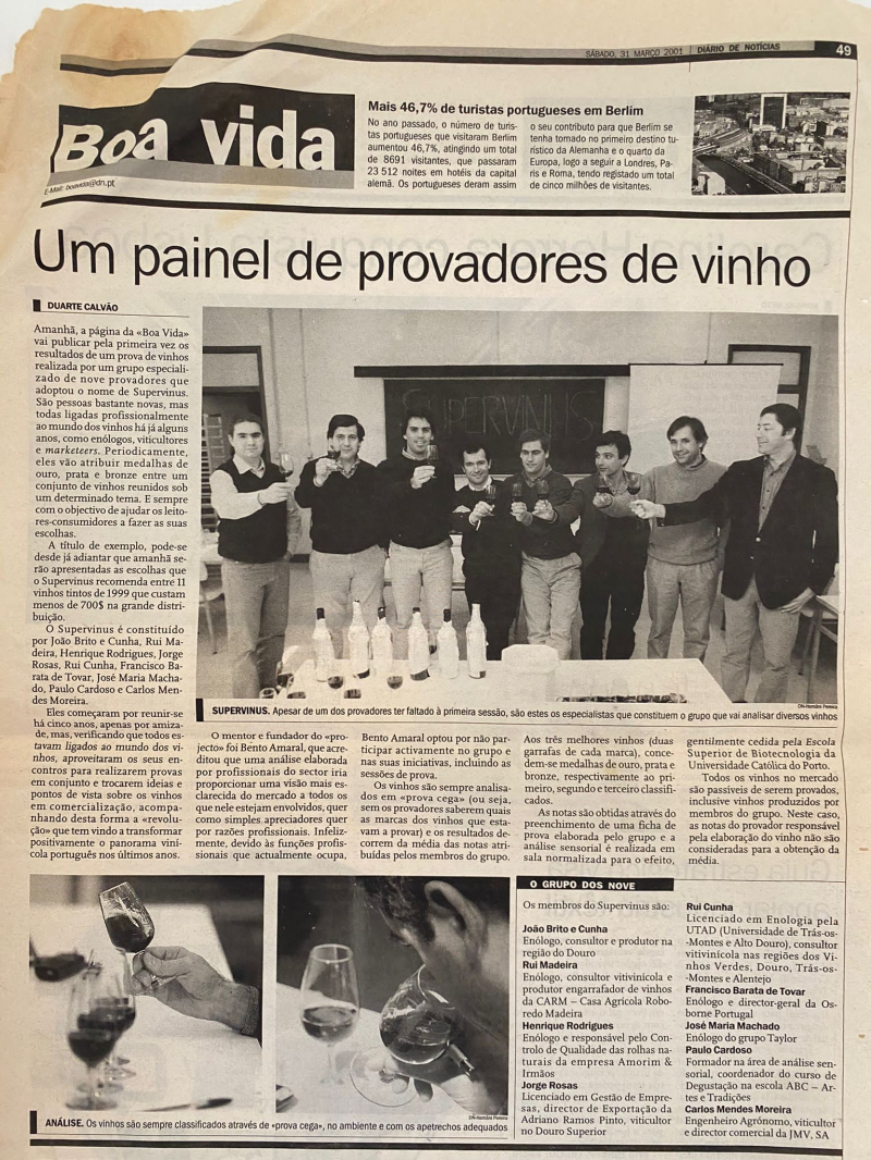SuperVinus - Um Painel de Provadores